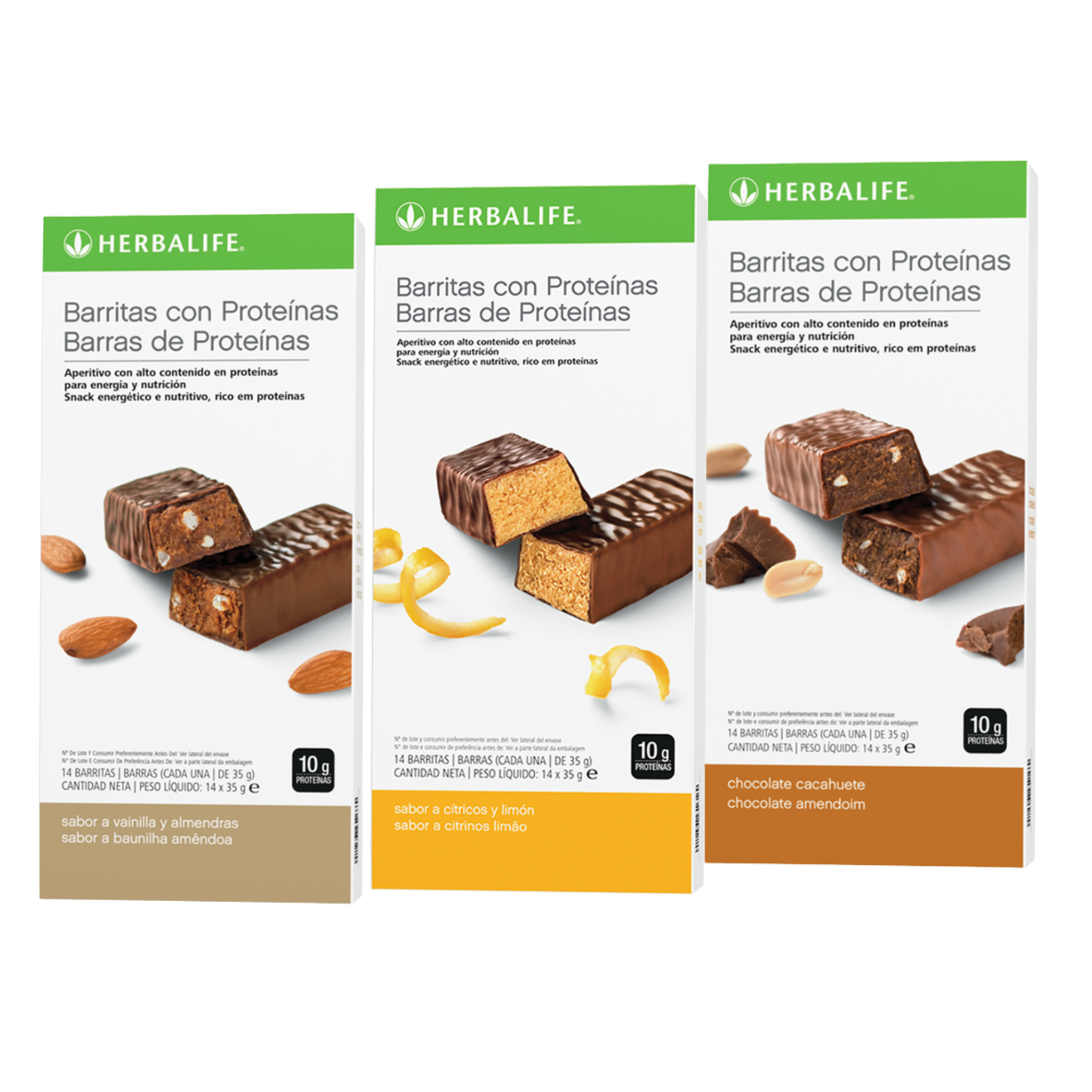 Barras de Proteínas - 10 g de proteínas