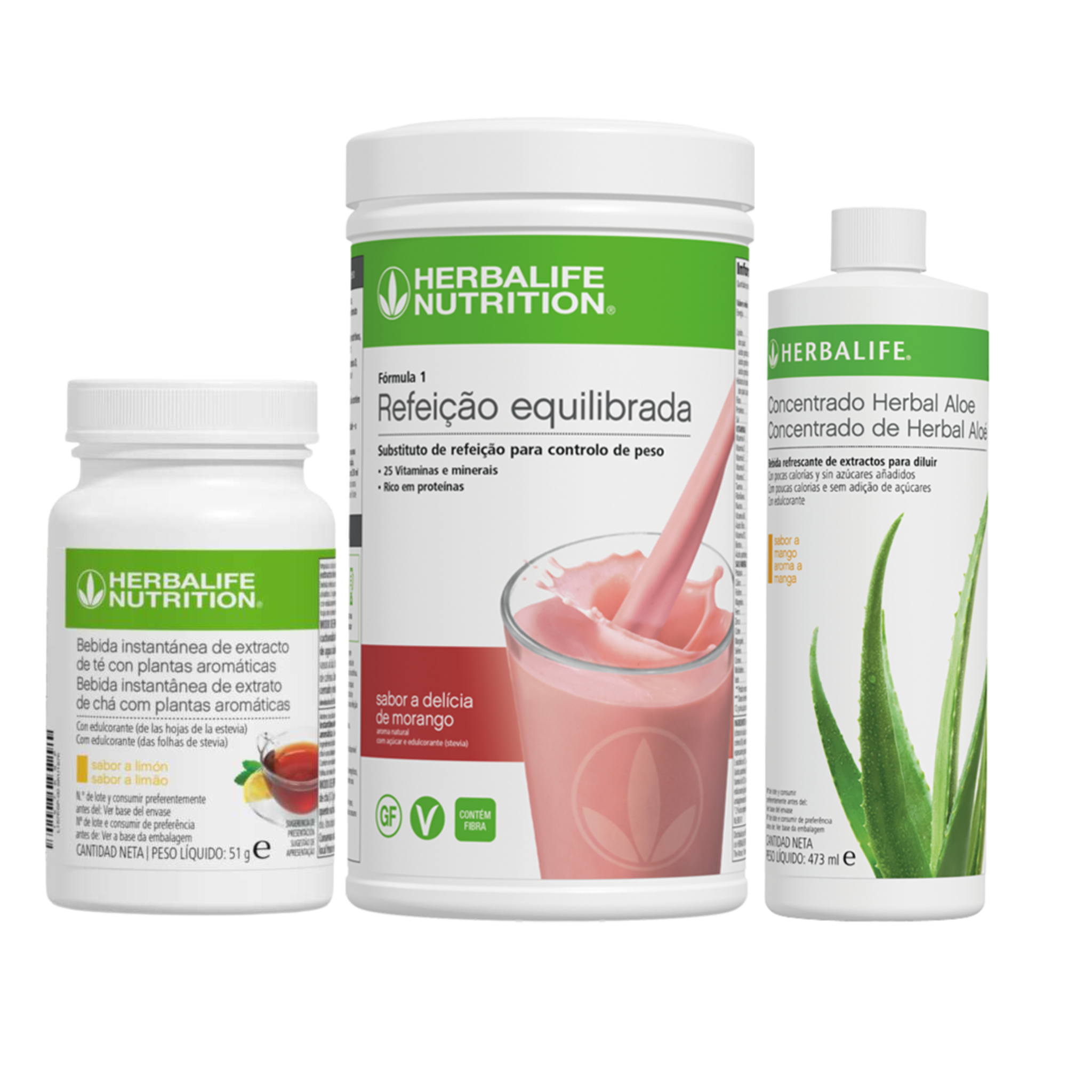 Pack Formula 1 + Chá + Aloé