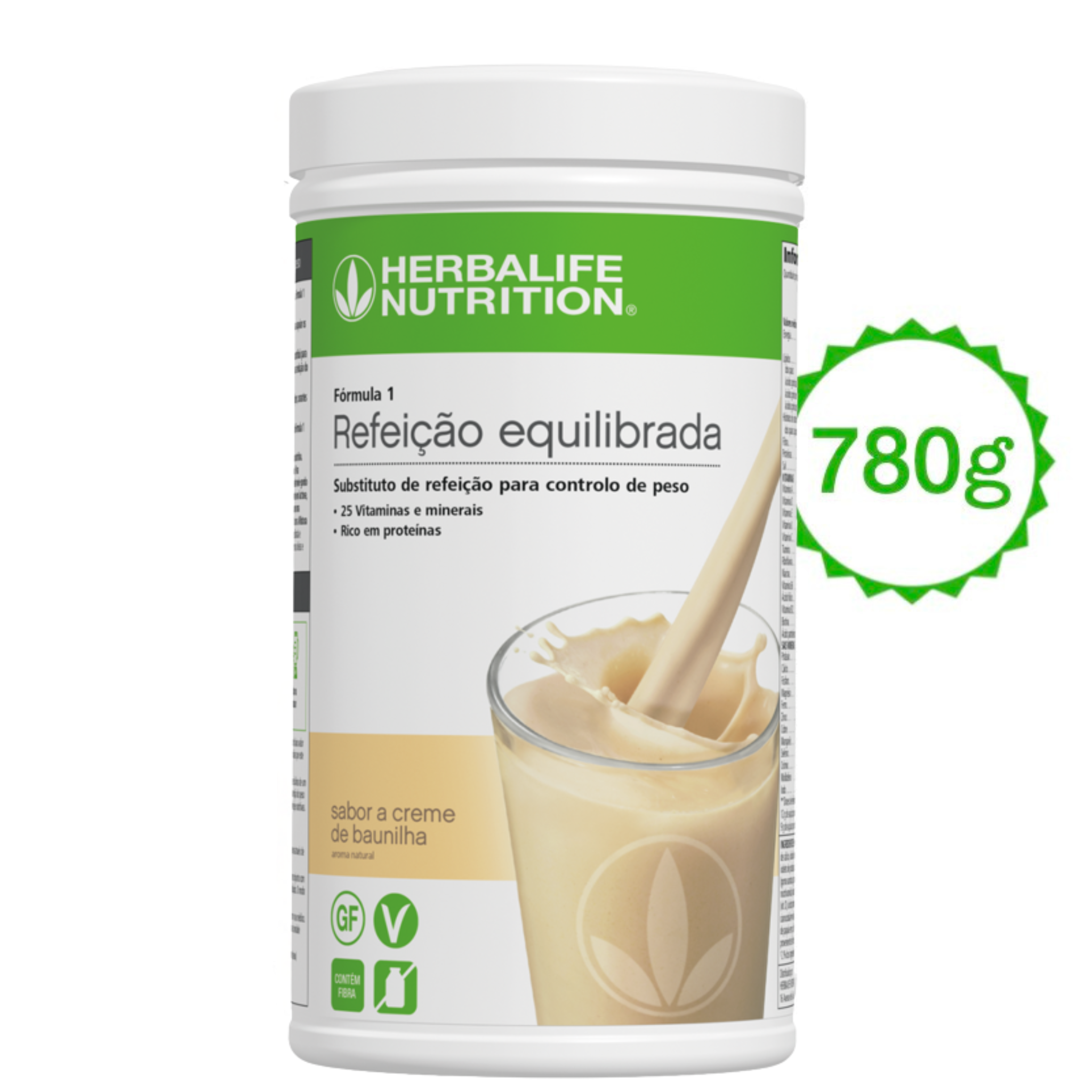 Fórmula 1 Creme de Baunilha 780 g