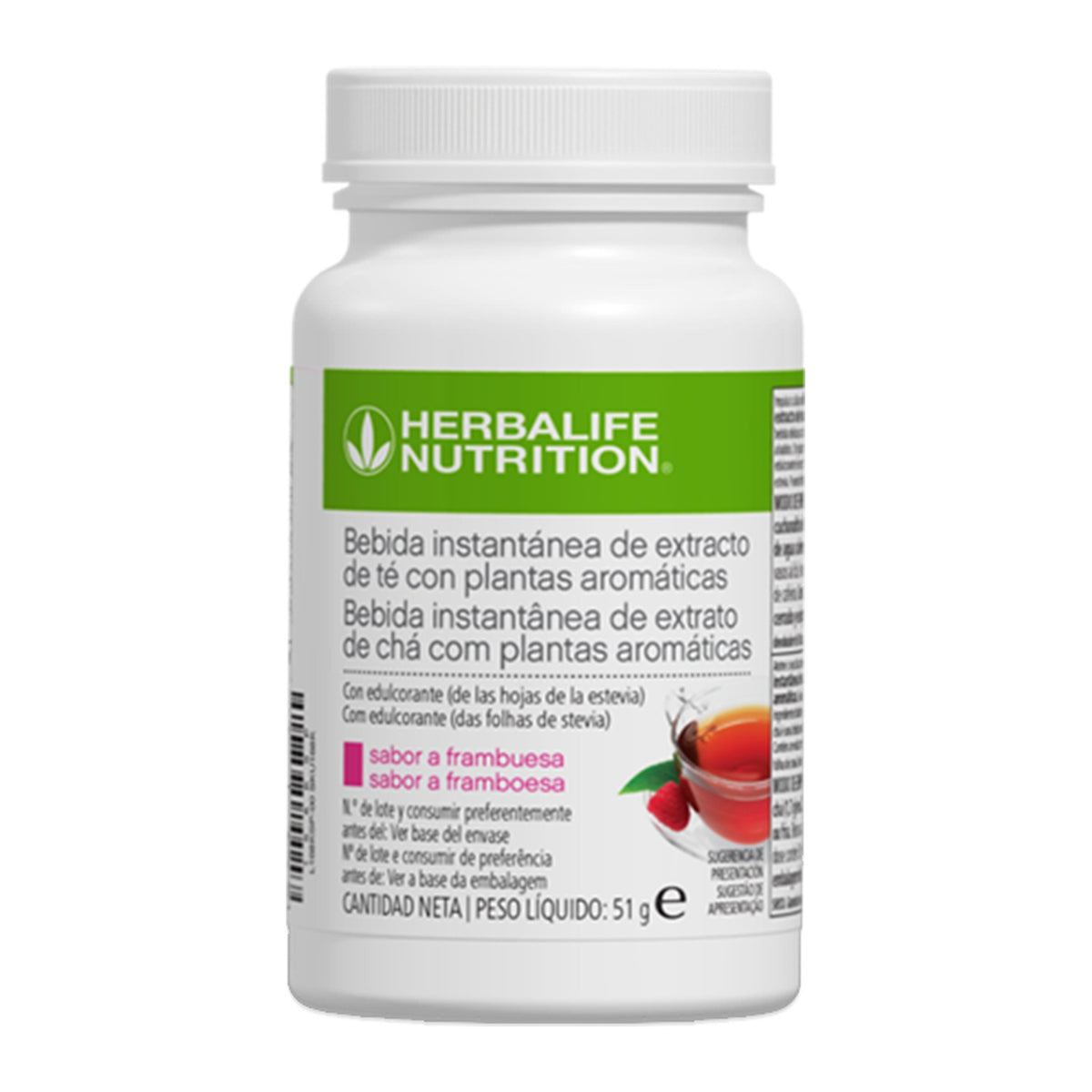 Bebida Instantânea de Extrato de Chá com Plantas Aromáticas - 51 g — Framboesa